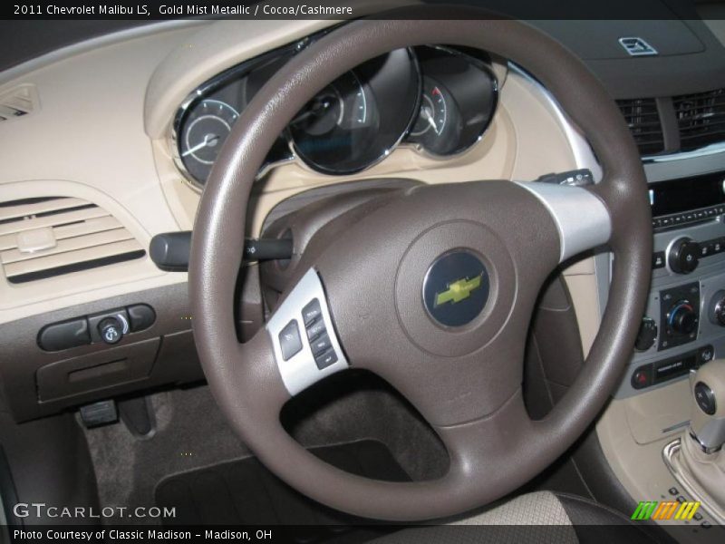 Gold Mist Metallic / Cocoa/Cashmere 2011 Chevrolet Malibu LS