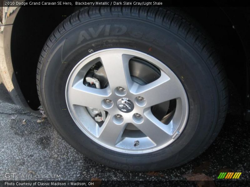 Blackberry Metallic / Dark Slate Gray/Light Shale 2010 Dodge Grand Caravan SE Hero