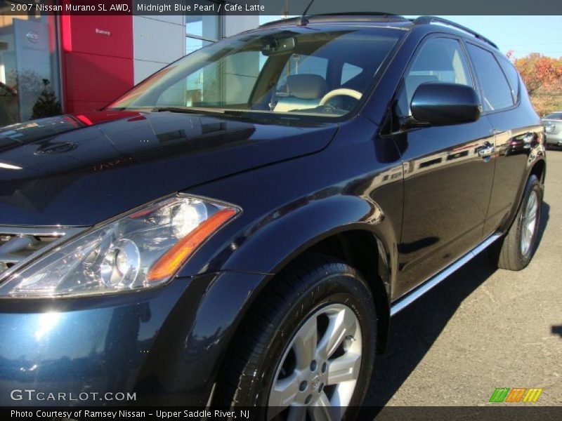 Midnight Blue Pearl / Cafe Latte 2007 Nissan Murano SL AWD