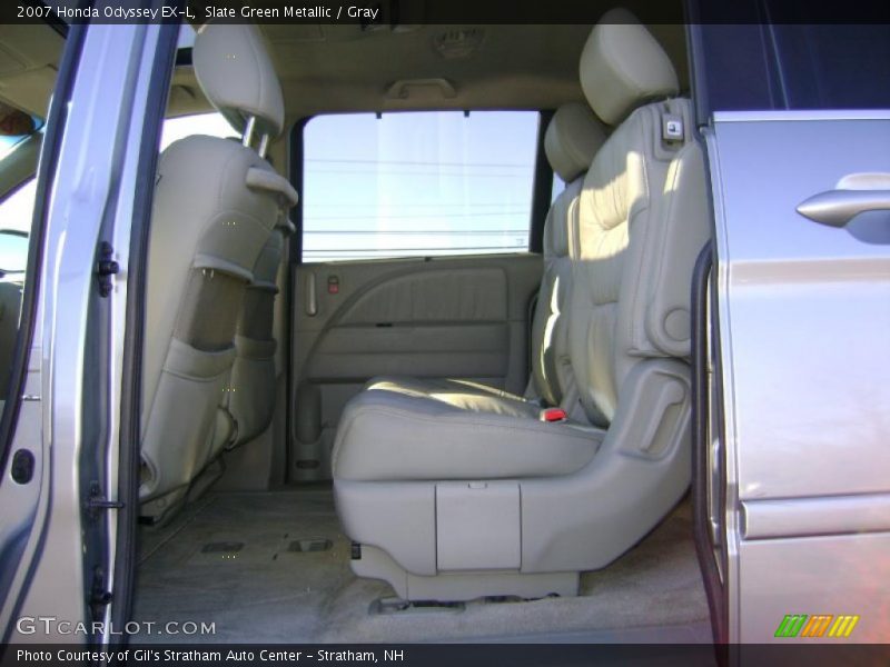 Slate Green Metallic / Gray 2007 Honda Odyssey EX-L