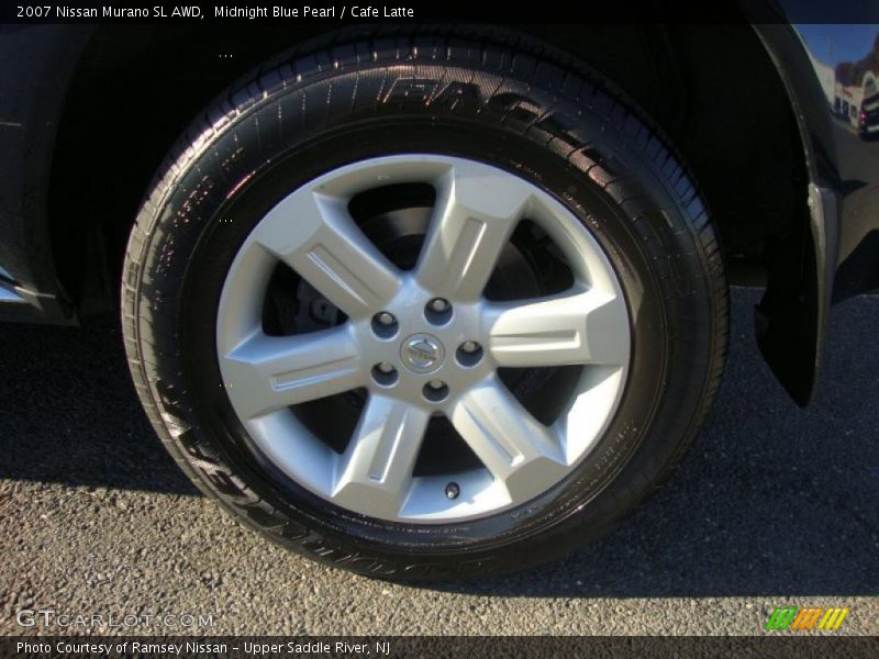 Midnight Blue Pearl / Cafe Latte 2007 Nissan Murano SL AWD