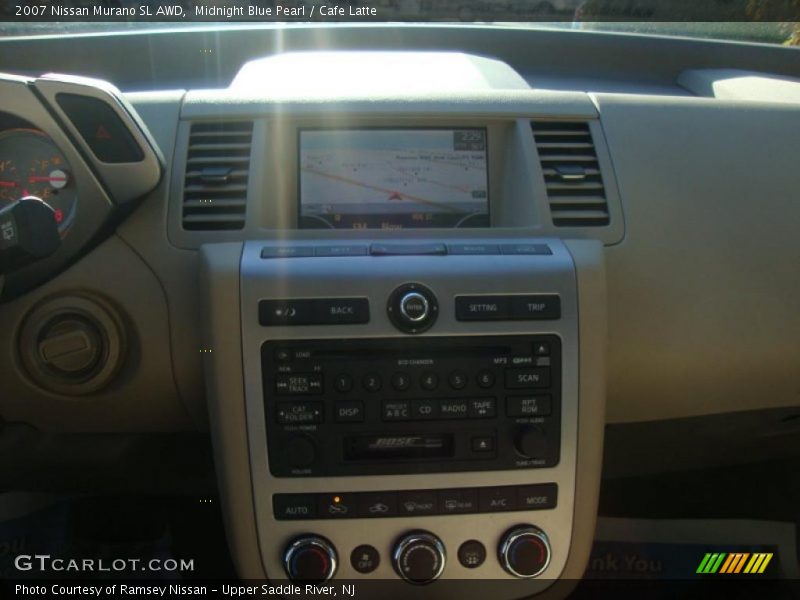 Midnight Blue Pearl / Cafe Latte 2007 Nissan Murano SL AWD