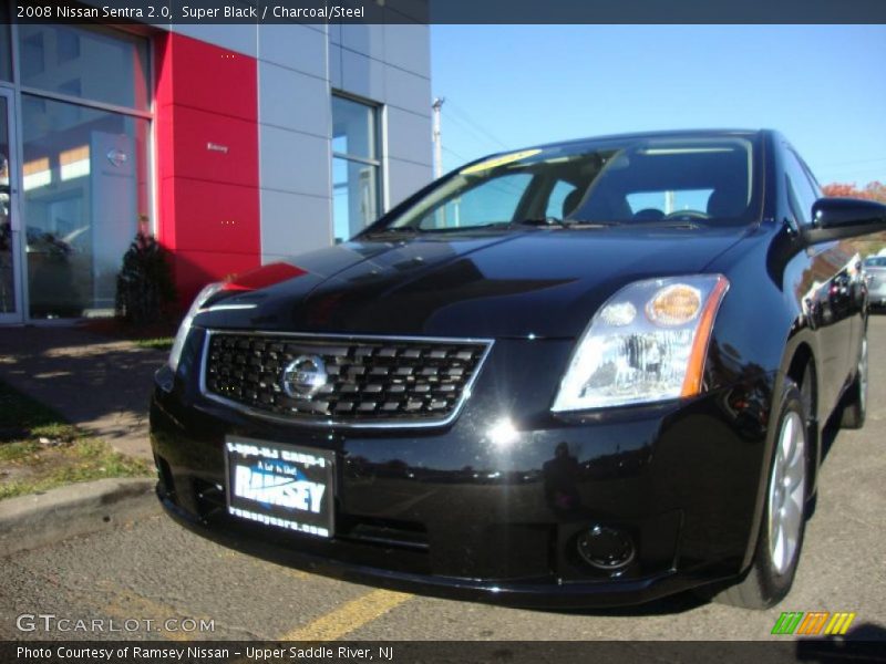 Super Black / Charcoal/Steel 2008 Nissan Sentra 2.0