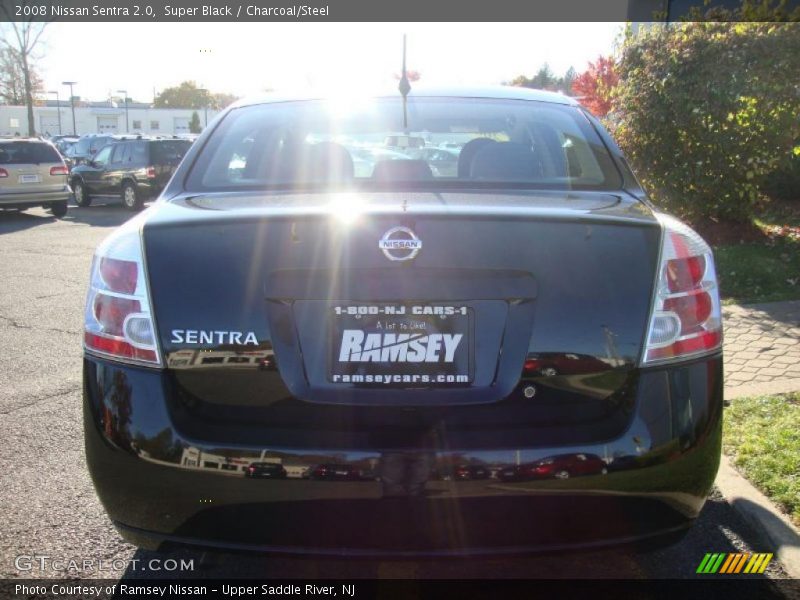 Super Black / Charcoal/Steel 2008 Nissan Sentra 2.0