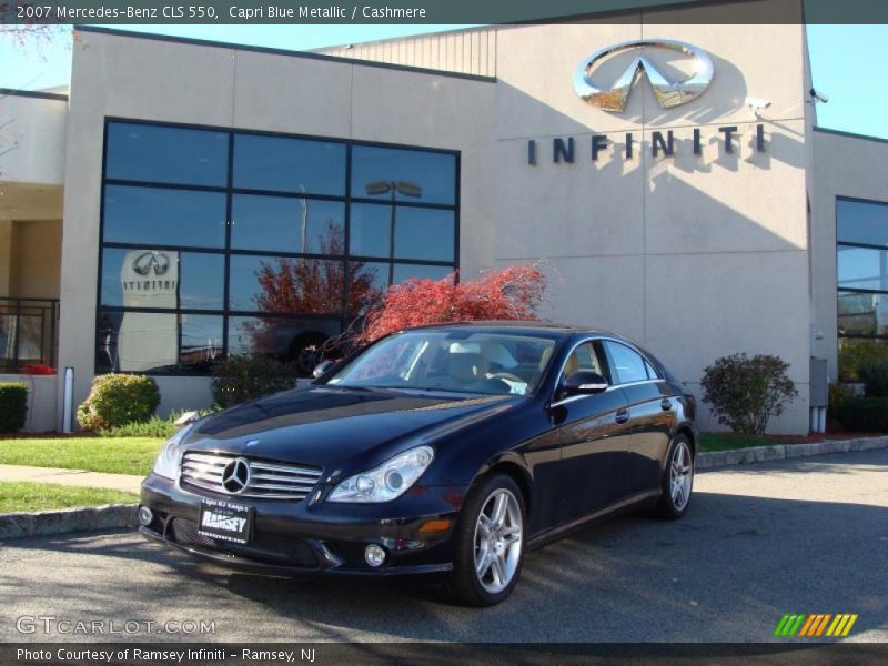 Capri Blue Metallic / Cashmere 2007 Mercedes-Benz CLS 550