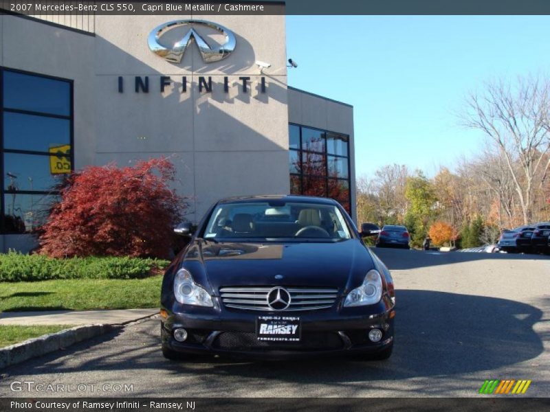 Capri Blue Metallic / Cashmere 2007 Mercedes-Benz CLS 550