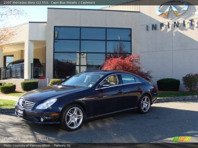 Capri Blue Metallic / Cashmere 2007 Mercedes-Benz CLS 550