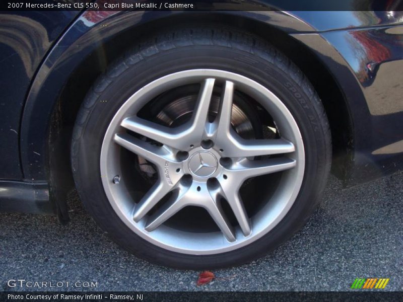 Capri Blue Metallic / Cashmere 2007 Mercedes-Benz CLS 550