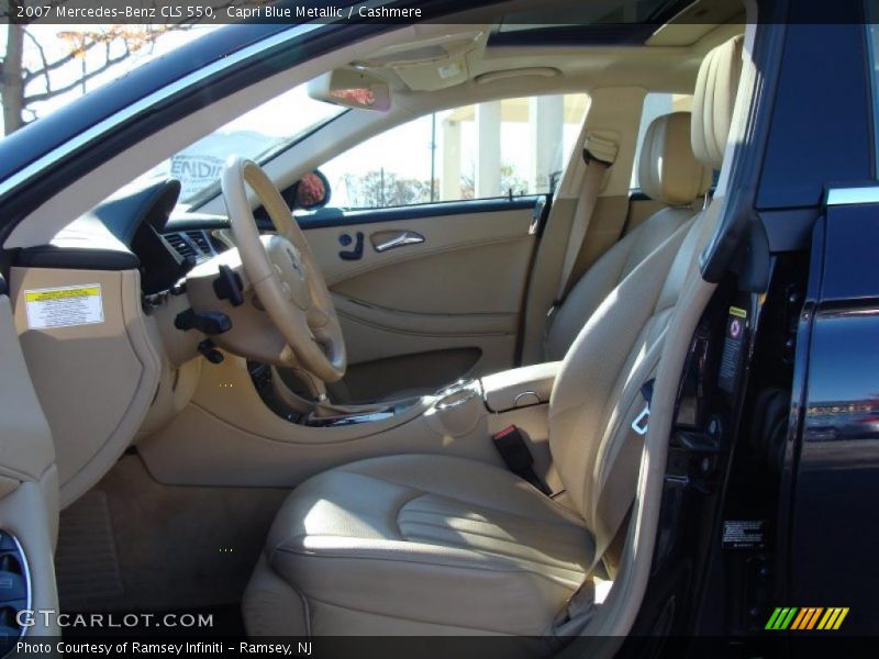 Capri Blue Metallic / Cashmere 2007 Mercedes-Benz CLS 550