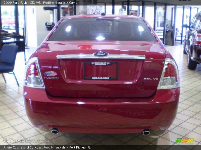 Redfire Metallic / Camel 2009 Ford Fusion SEL V6