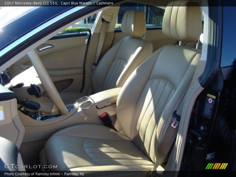 Capri Blue Metallic / Cashmere 2007 Mercedes-Benz CLS 550