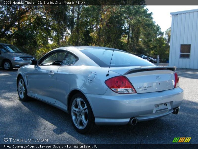 Sterling Silver Metallic / Black 2006 Hyundai Tiburon GS