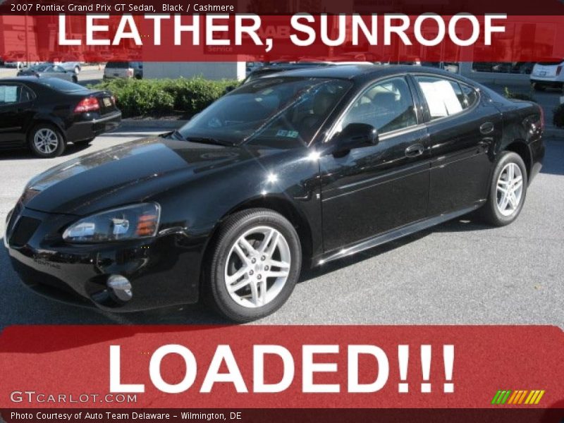 Black / Cashmere 2007 Pontiac Grand Prix GT Sedan