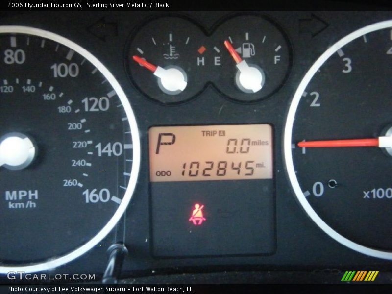 Sterling Silver Metallic / Black 2006 Hyundai Tiburon GS