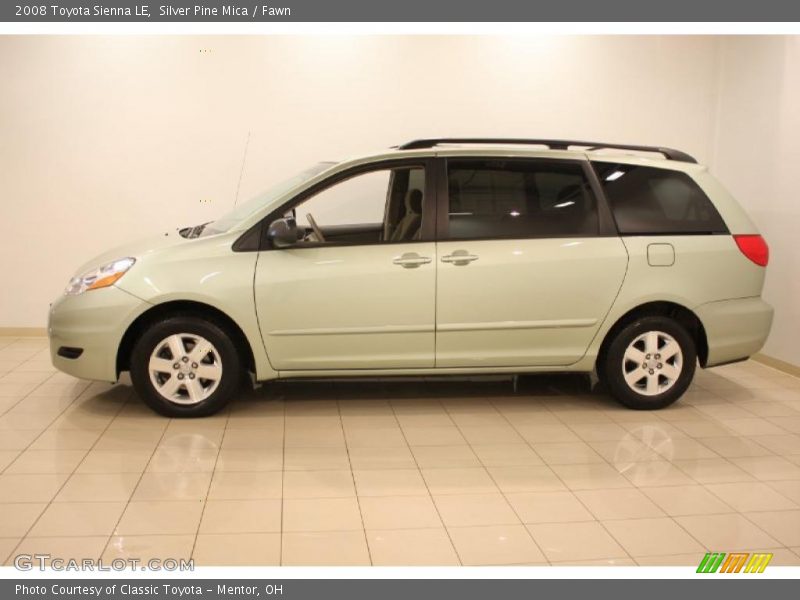 Silver Pine Mica / Fawn 2008 Toyota Sienna LE