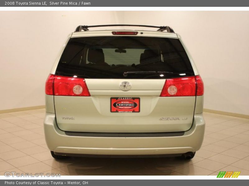 Silver Pine Mica / Fawn 2008 Toyota Sienna LE
