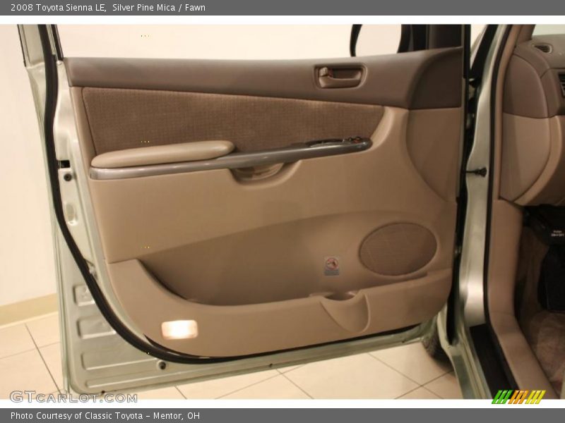 Silver Pine Mica / Fawn 2008 Toyota Sienna LE
