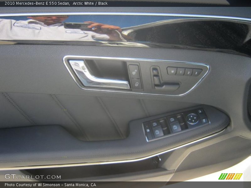 Arctic White / Black 2010 Mercedes-Benz E 550 Sedan