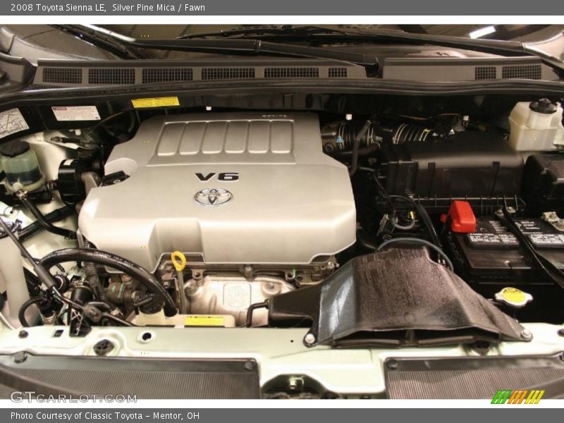 Silver Pine Mica / Fawn 2008 Toyota Sienna LE