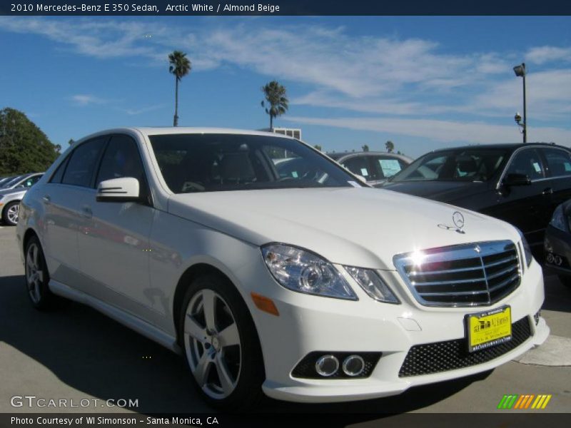 Arctic White / Almond Beige 2010 Mercedes-Benz E 350 Sedan