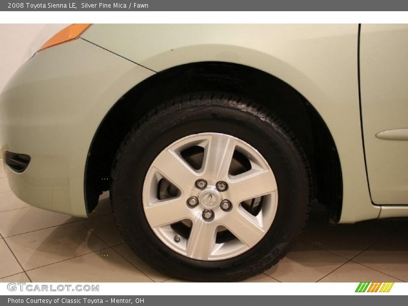 Silver Pine Mica / Fawn 2008 Toyota Sienna LE