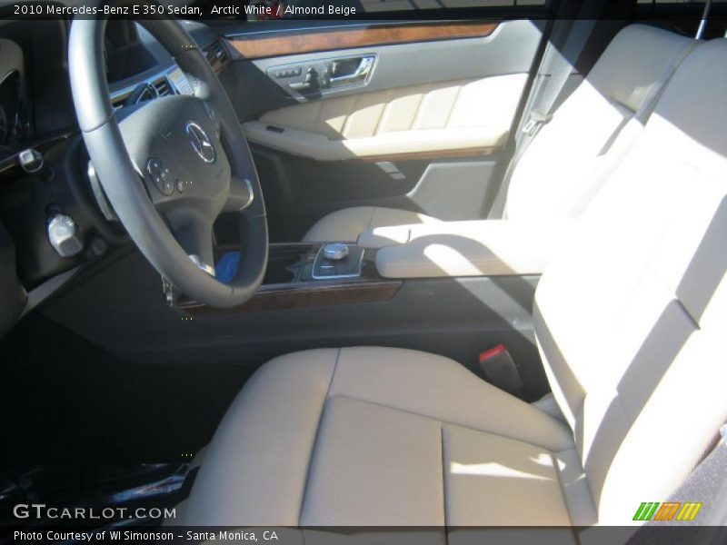 Arctic White / Almond Beige 2010 Mercedes-Benz E 350 Sedan