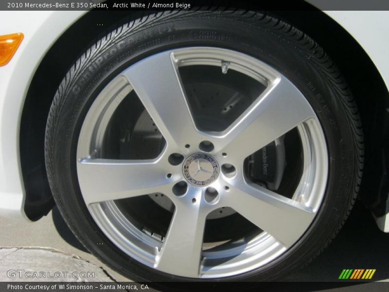 Arctic White / Almond Beige 2010 Mercedes-Benz E 350 Sedan