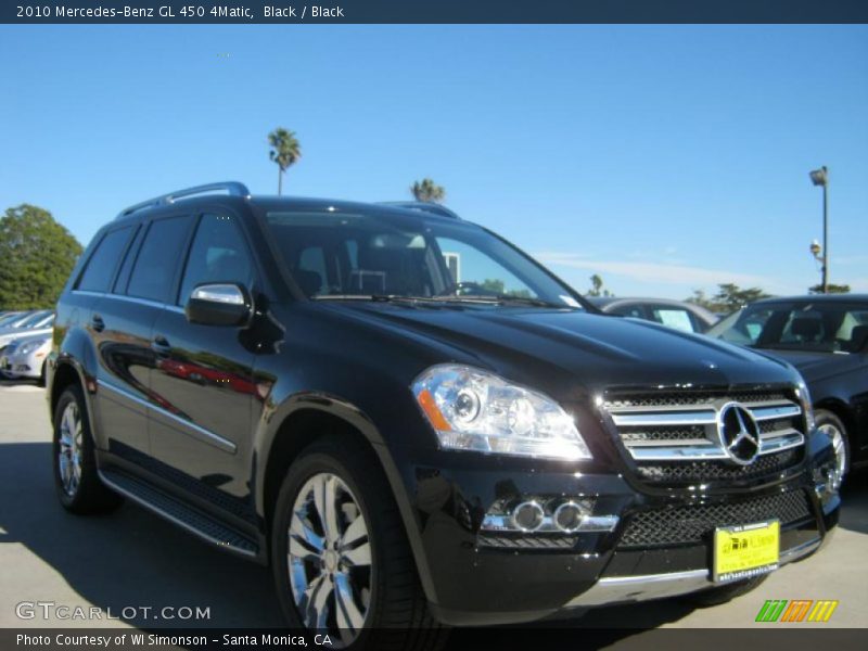 Black / Black 2010 Mercedes-Benz GL 450 4Matic