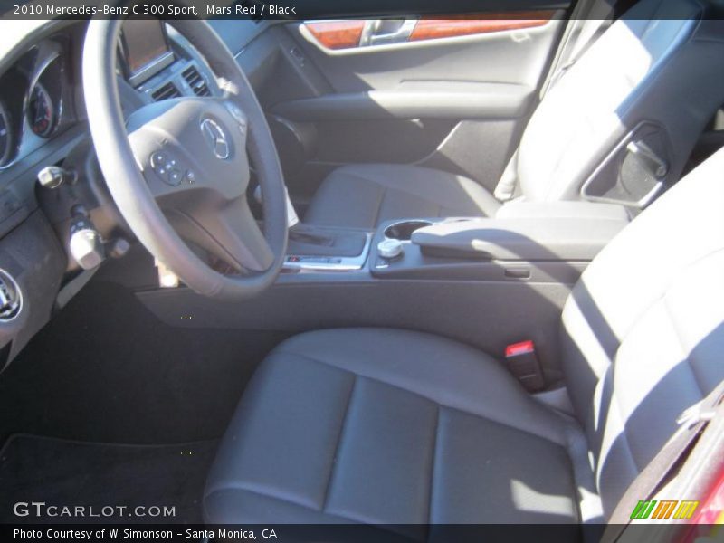 Mars Red / Black 2010 Mercedes-Benz C 300 Sport