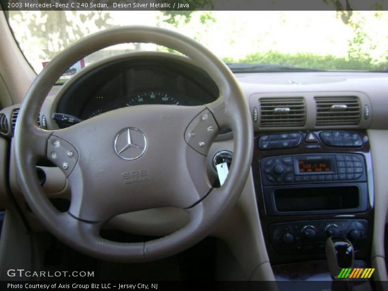 Desert Silver Metallic / Java 2003 Mercedes-Benz C 240 Sedan