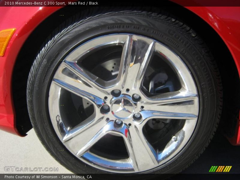 Mars Red / Black 2010 Mercedes-Benz C 300 Sport