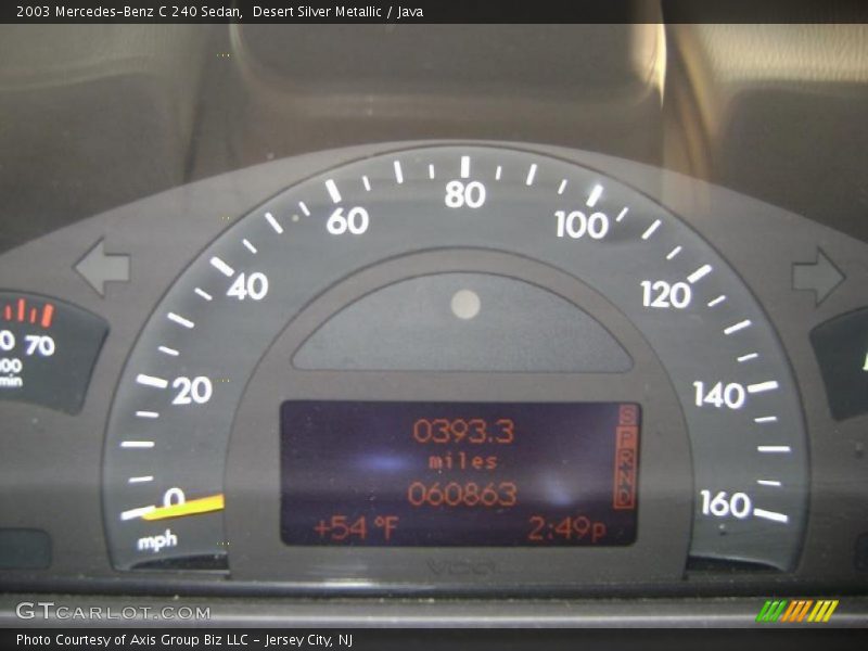 Desert Silver Metallic / Java 2003 Mercedes-Benz C 240 Sedan