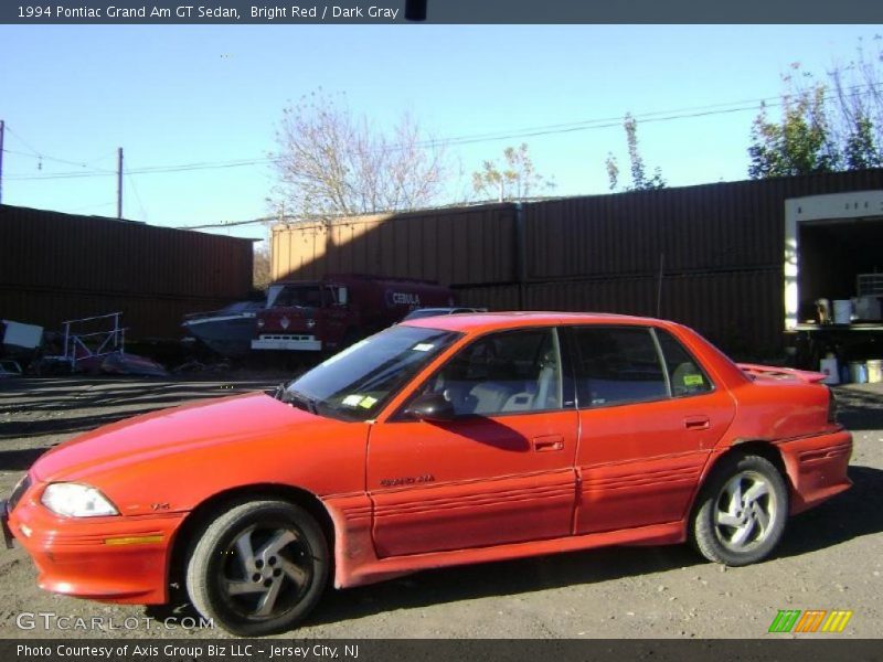 Bright Red / Dark Gray 1994 Pontiac Grand Am GT Sedan
