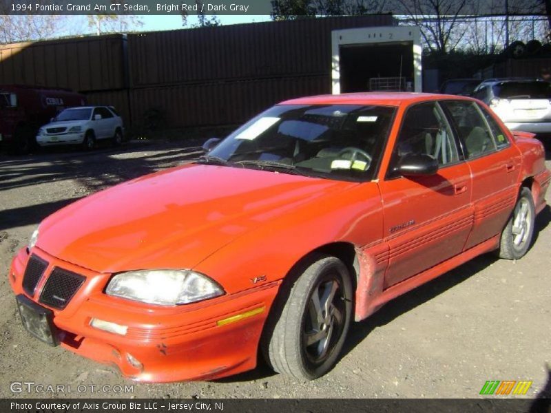 Bright Red / Dark Gray 1994 Pontiac Grand Am GT Sedan