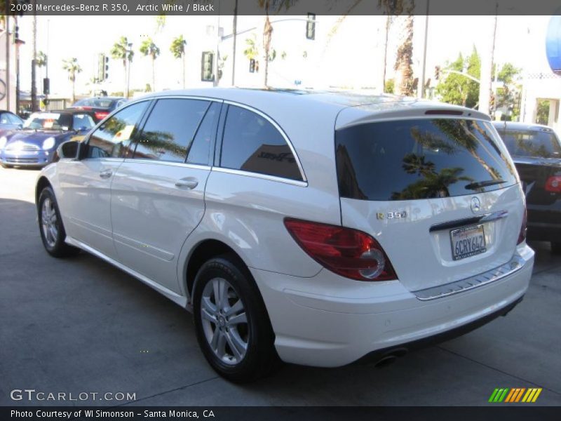 Arctic White / Black 2008 Mercedes-Benz R 350