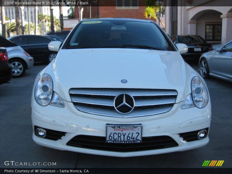 Arctic White / Black 2008 Mercedes-Benz R 350