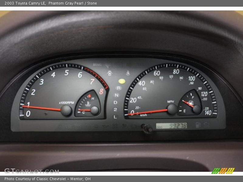 Phantom Gray Pearl / Stone 2003 Toyota Camry LE