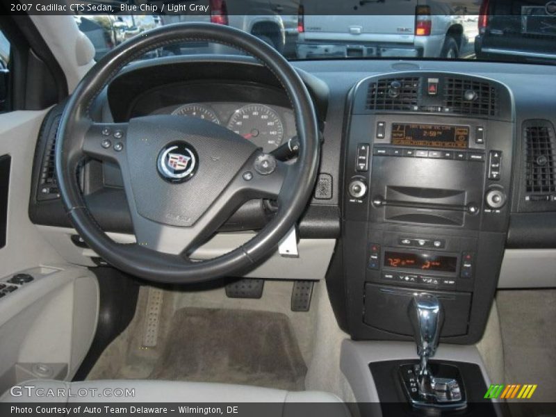 Blue Chip / Light Gray 2007 Cadillac CTS Sedan