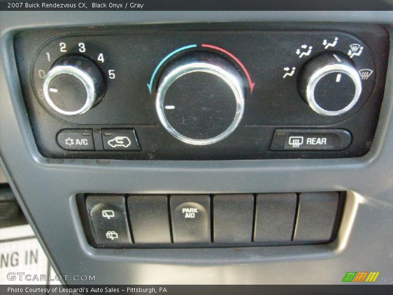 Black Onyx / Gray 2007 Buick Rendezvous CX