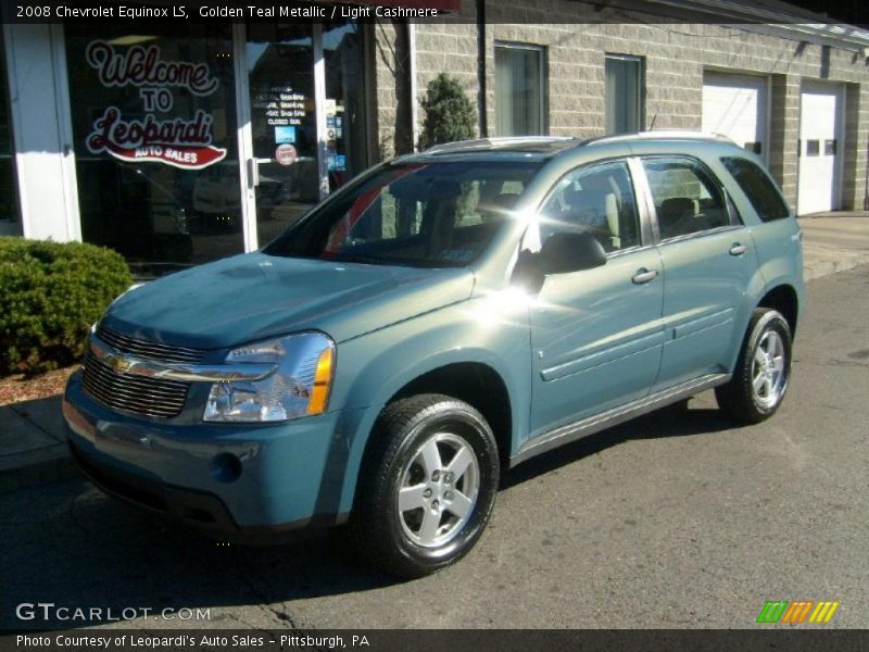 Golden Teal Metallic / Light Cashmere 2008 Chevrolet Equinox LS