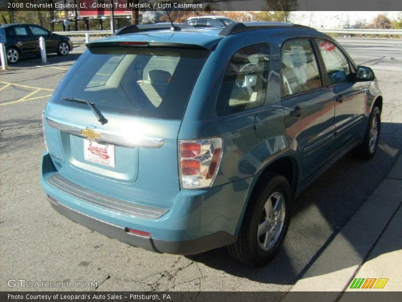 Golden Teal Metallic / Light Cashmere 2008 Chevrolet Equinox LS