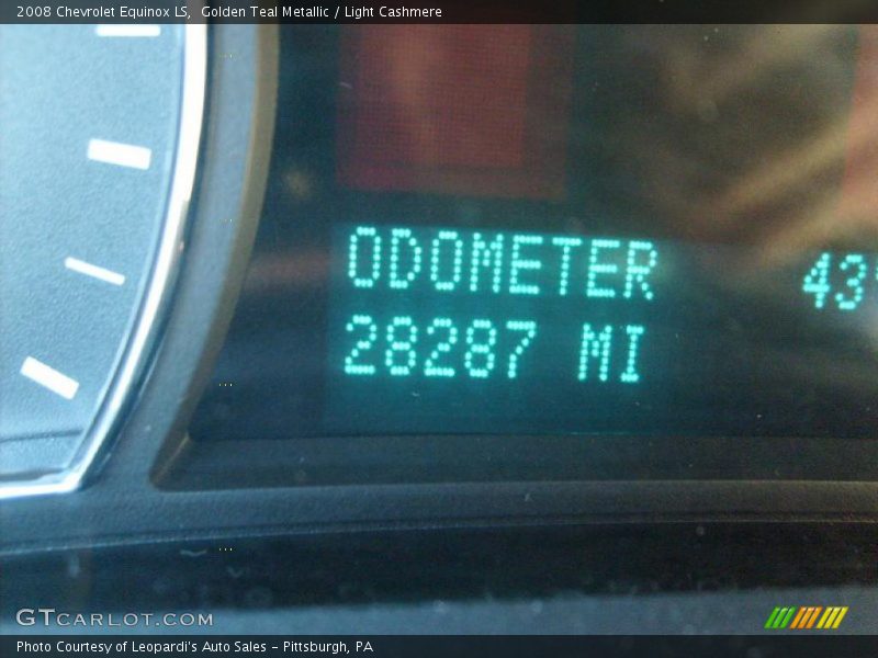 Golden Teal Metallic / Light Cashmere 2008 Chevrolet Equinox LS
