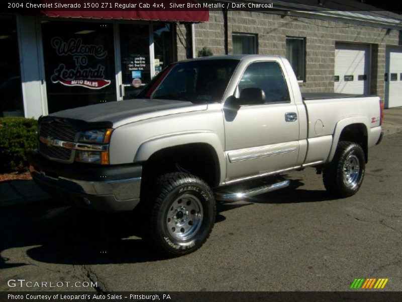 Silver Birch Metallic / Dark Charcoal 2004 Chevrolet Silverado 1500 Z71 Regular Cab 4x4