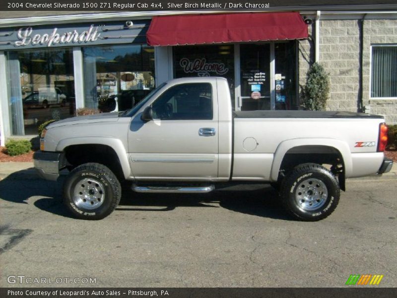 Silver Birch Metallic / Dark Charcoal 2004 Chevrolet Silverado 1500 Z71 Regular Cab 4x4
