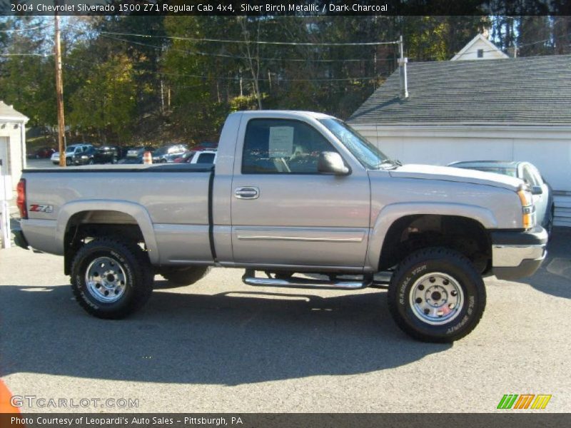 Silver Birch Metallic / Dark Charcoal 2004 Chevrolet Silverado 1500 Z71 Regular Cab 4x4