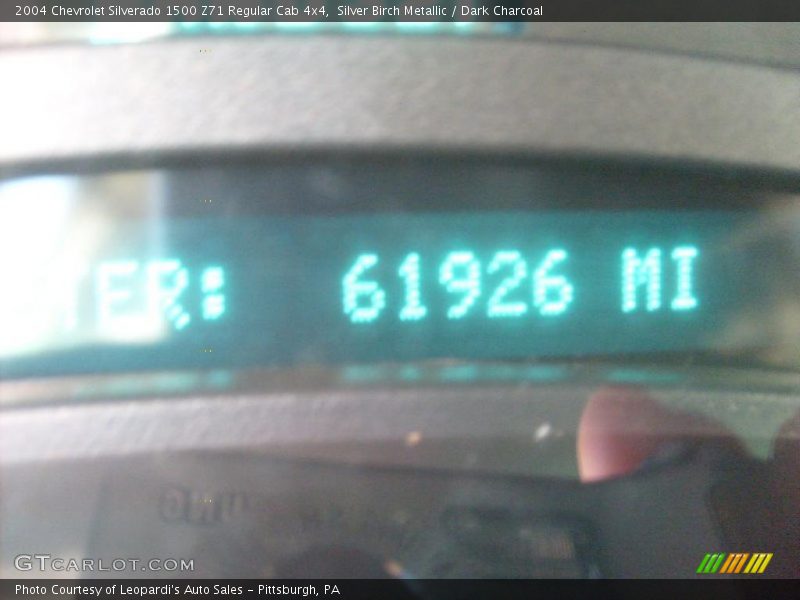 Silver Birch Metallic / Dark Charcoal 2004 Chevrolet Silverado 1500 Z71 Regular Cab 4x4