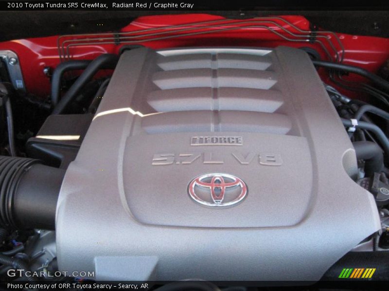 Radiant Red / Graphite Gray 2010 Toyota Tundra SR5 CrewMax
