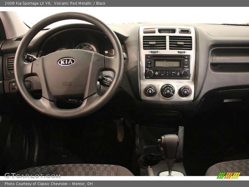 Volcanic Red Metallic / Black 2008 Kia Sportage LX V6