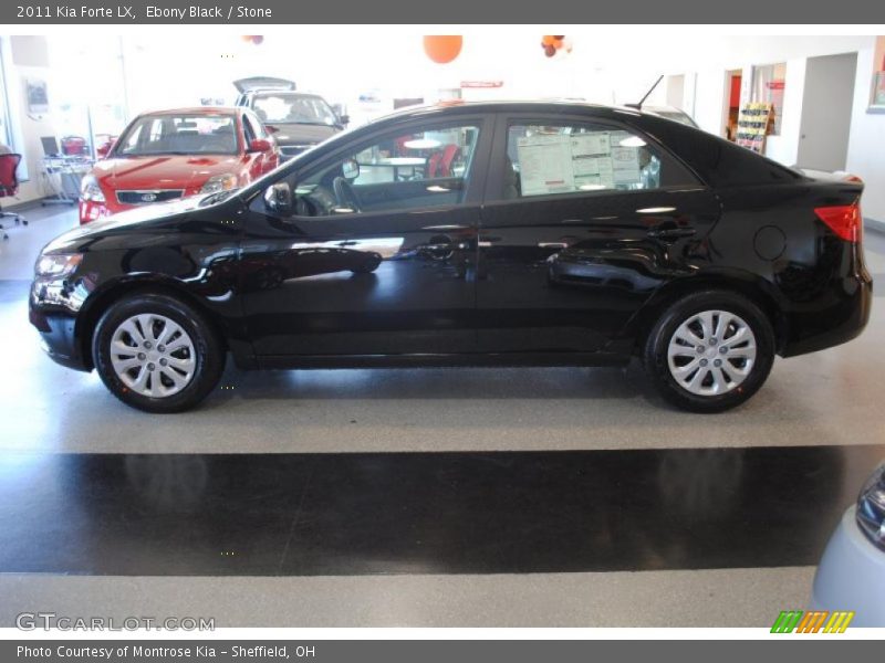 Ebony Black / Stone 2011 Kia Forte LX