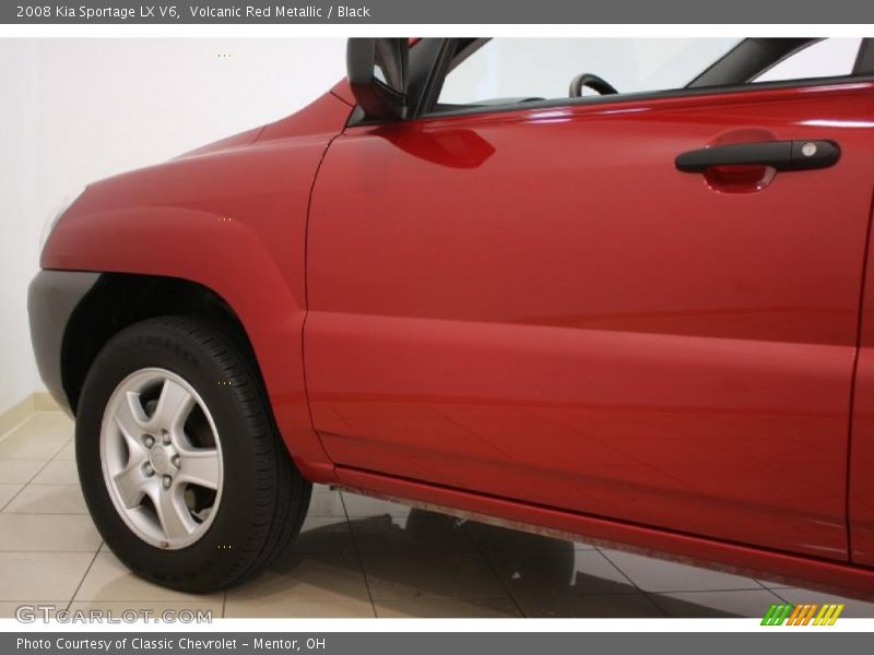 Volcanic Red Metallic / Black 2008 Kia Sportage LX V6